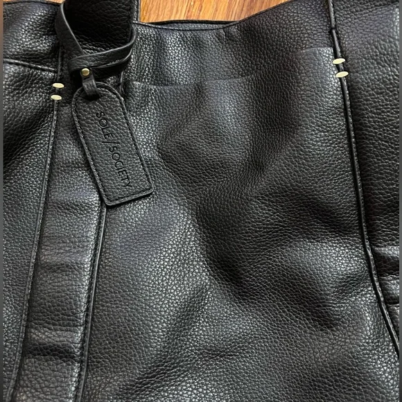 Sole Society Black Tote Bags